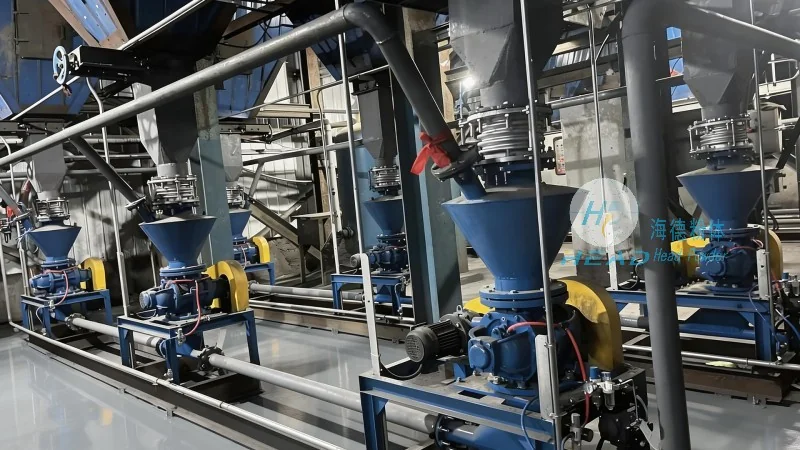 Pneumatický přenášecí systém pro chlorid draselnatý Pneumatický přenášecí systém pro chlorid draselnatý