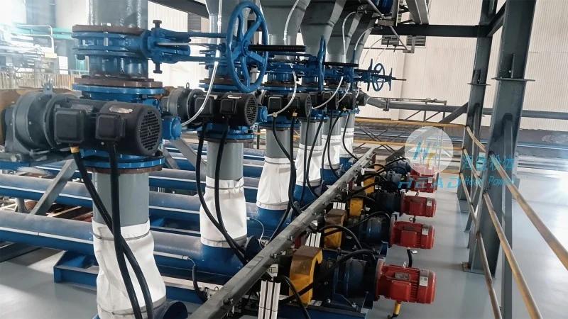 Systém pneumatického přenášení fosforového prášku
