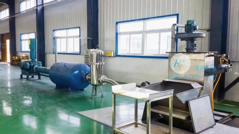 Japonsko Kobe – Projekt pneumatické přenášky ultrajemného prášku litiační baterie v ředěné fázi