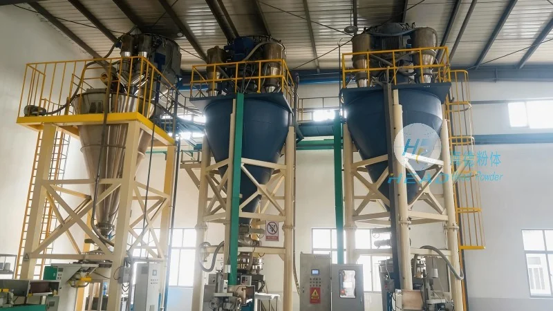 Projekt baleného pneumatického přenášení minerálního prášku lithiumových baterií v Singapuru