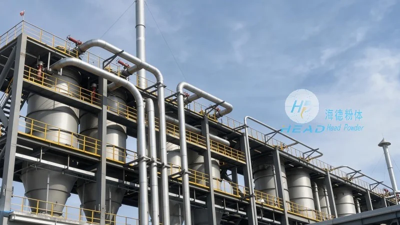 Projekt automatizovaného pneumatického přenášení v Savannakhetu v Laosu pro surové materiály na lithiumové baterie