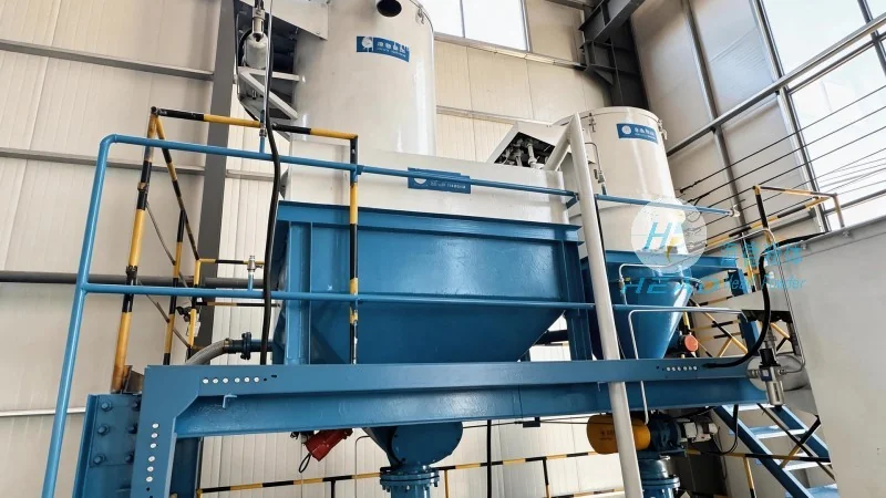 Káhira, Egypt – Projekt uzavřeného pneumatického přenášení fosforečnochemických prášků