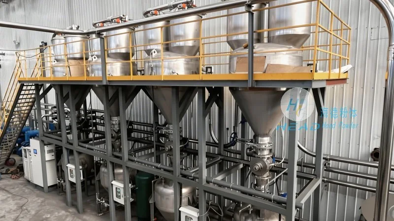 Kakaový prášek – pneumatický přenášecí systém